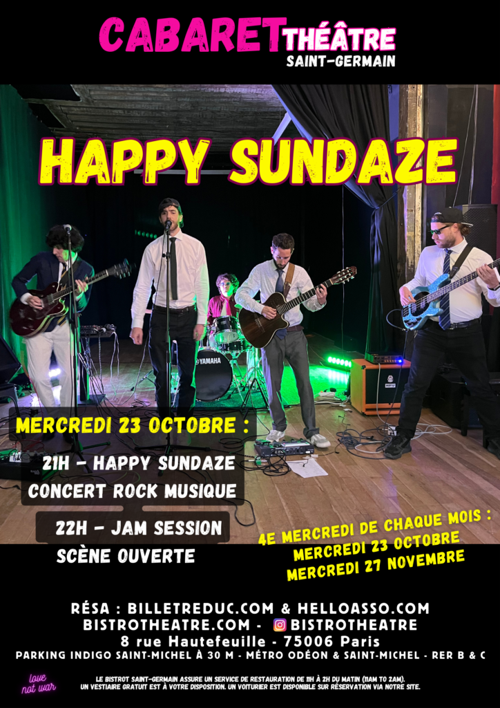 Copie de Cabaret Théâtre St-Germain Happy Sundaze 25 sept 2024